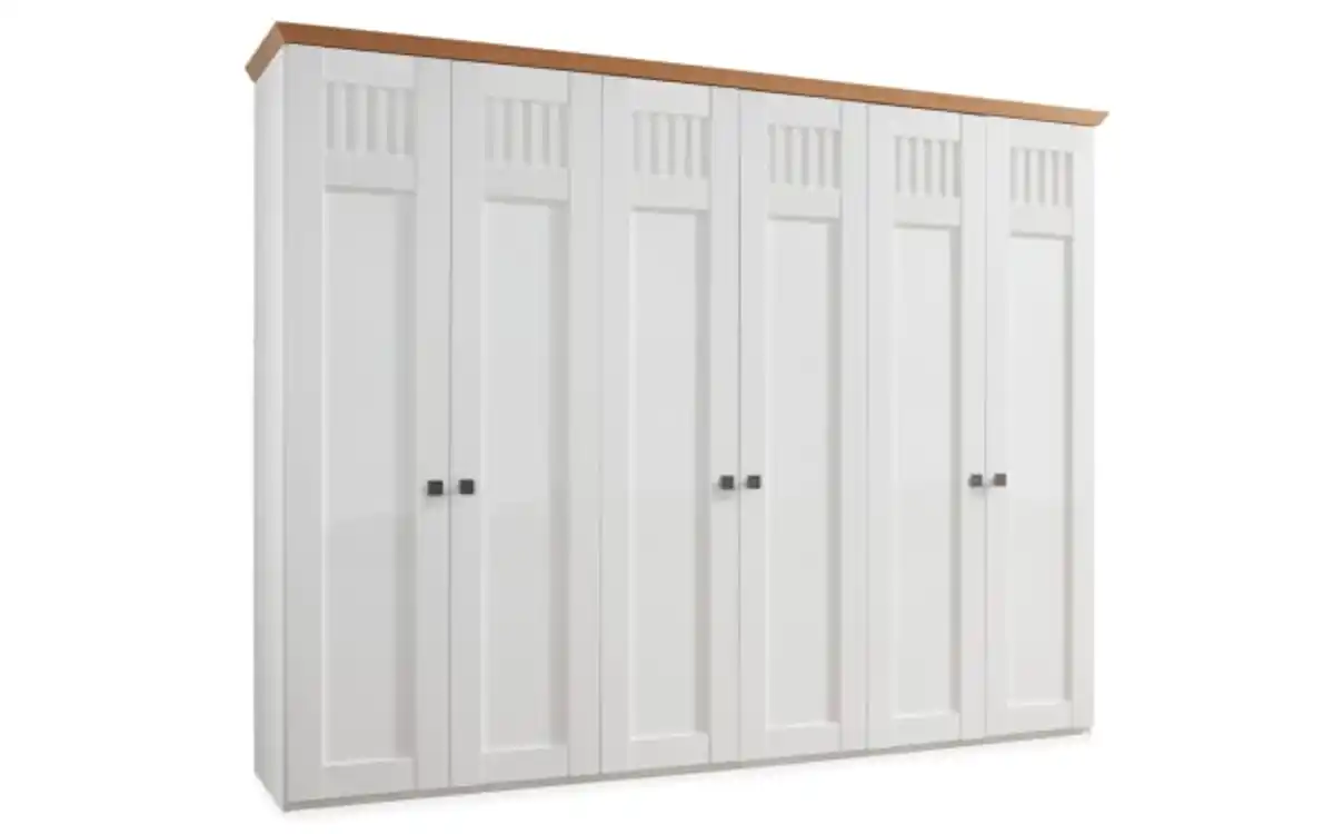 Bild 2 von Schlafzimmer Basella, weiß, 180 x 200 cm, Sprossen oben, Schrank 300 x 230 cm