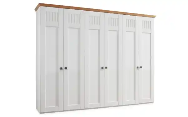 Bild 2 von Schlafzimmer Basella, weiß, 180 x 200 cm, Sprossen oben, Schrank 300 x 230 cm