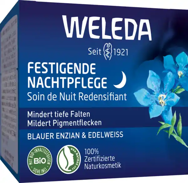 Bild 1 von Weleda Festigende Nachtpflege Blauer Enzian & Edelweiss, 40 ml