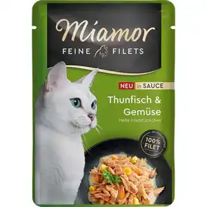 Miamor Feine Filets in Sauce Thunfisch und Gemüse 24x100g