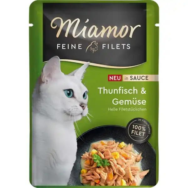 Bild 1 von Miamor Feine Filets in Sauce Thunfisch und Gemüse 24x100g