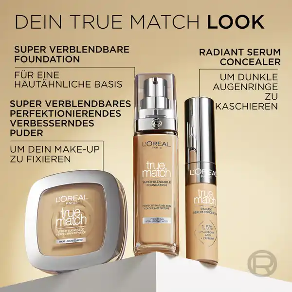 Bild 2 von L’Oréal Paris True Match Foundation 12.N Neutral Deep, 30 ml