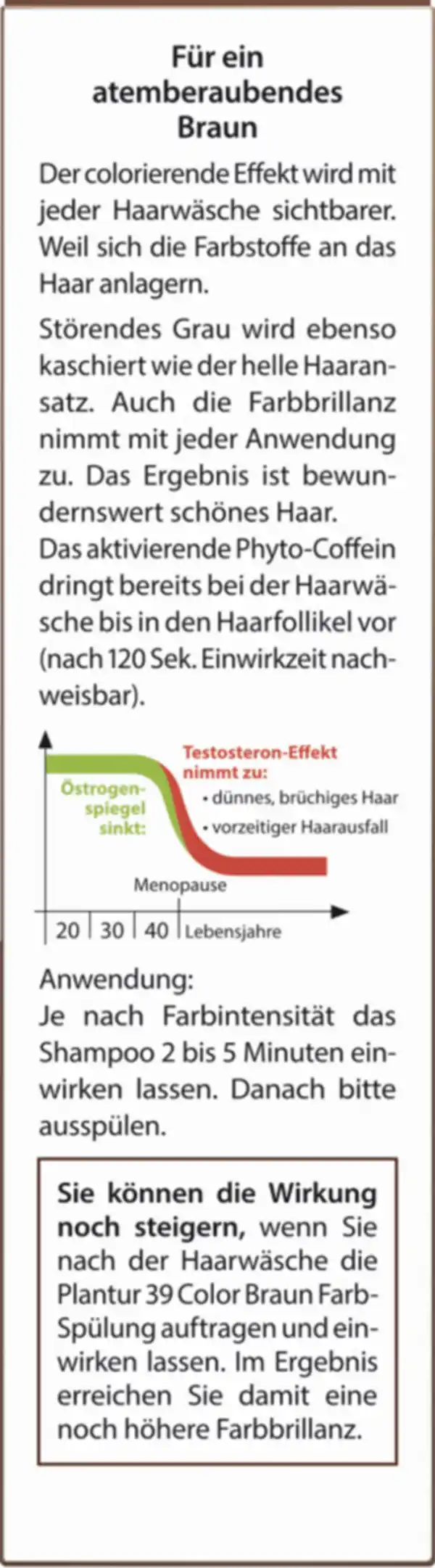 Bild 3 von Dr. Wolff Plantur 39 Color Braun Phyto-Coffein-Shampoo, 250 ml