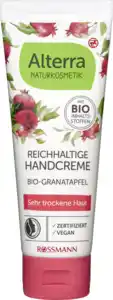 Alterra NATURKOSMETIK Reichhaltige Handcreme Bio-Granatapfel, 75 ml