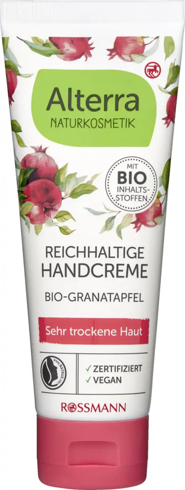 Bild 1 von Alterra NATURKOSMETIK Reichhaltige Handcreme Bio-Granatapfel, 75 ml