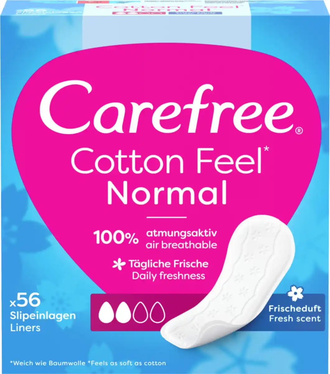 Bild 1 von Carefree Slipeinlagen Cotton Feel Normal Frischeduft
