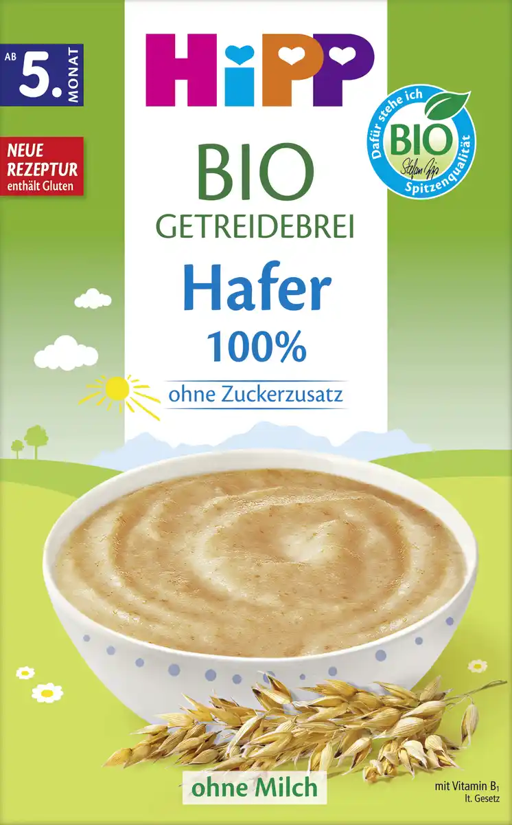 Bild 1 von HiPP Bio Getreidebrei 100% Hafer, 200 g