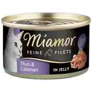 Bild 1 von Miamor Katzenfutter Feine Filets in Jelly Thunfisch und Calamari 24x100g