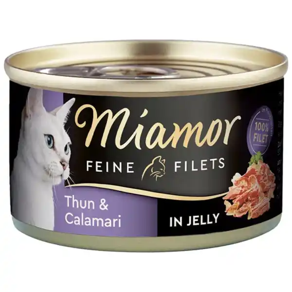 Bild 1 von Miamor Katzenfutter Feine Filets in Jelly Thunfisch und Calamari 24x100g