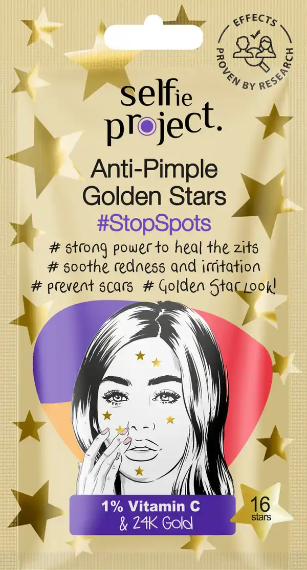 Bild 1 von Selfie Project Anti-Pickel Patches Golden Stars #StopSpots