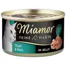 Bild 1 von Miamor Katzenfutter Feine Filets in Jelly Thunfisch und Reis 24x100g