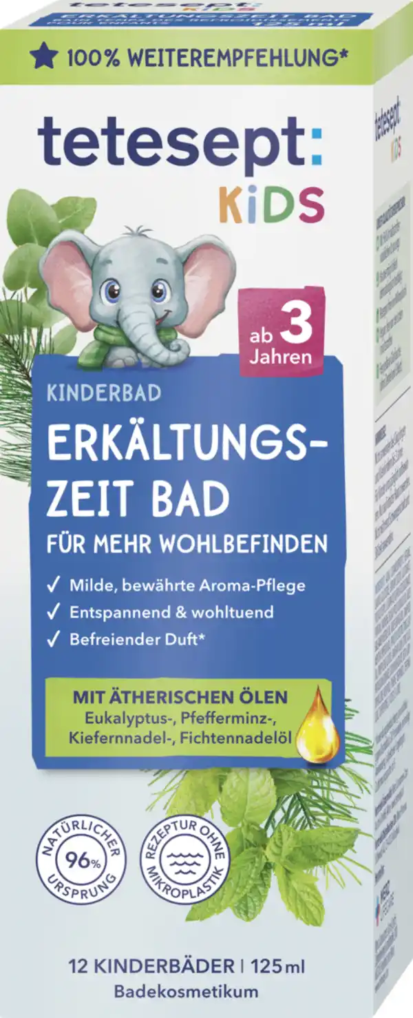 Bild 1 von tetesept Kinder Badespaß Kinderbad Erkältungszeit, 125 ml