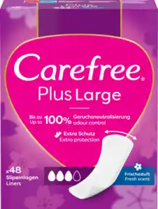 Carefree Slipeinlagen Plus Large Frischeduft