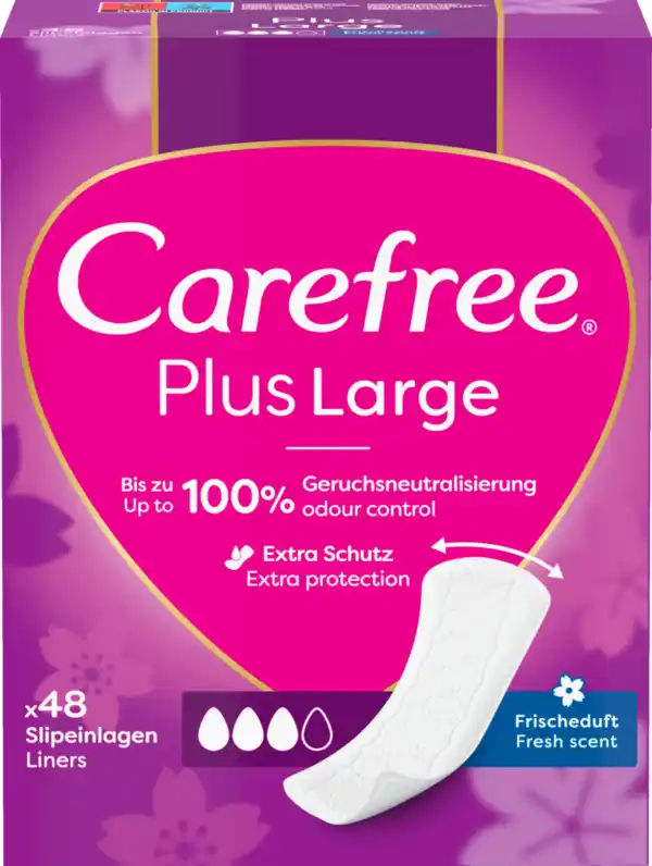 Bild 1 von Carefree Slipeinlagen Plus Large Frischeduft