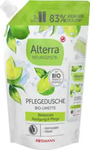 Alterra NATURKOSMETIK Pflegedusche Bio-Limette Nachfüllbeutel, 500 ml