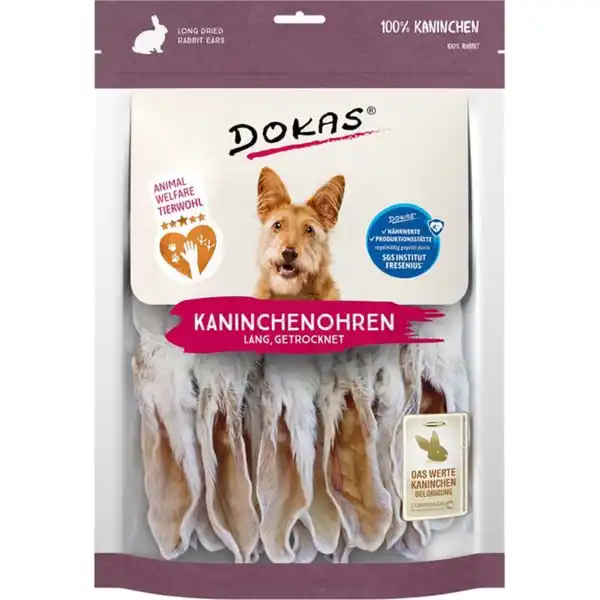 Bild 1 von Dokas Kaninchenohren mit Fell getrocknet 180g