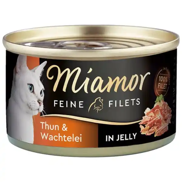 Bild 1 von Miamor Feine Filets in Jelly Thunfisch und Wachtelei 100g 24x100g