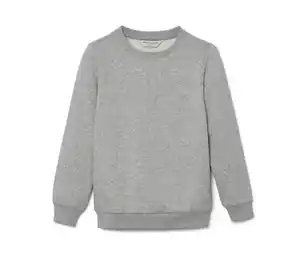 Kinder-Sweatshirt mit angerauter Innenseite, grau