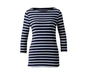 Gestreiftes Shirt mit 3/4-Arm, navy gestreift