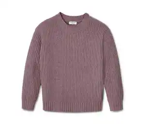 Kinder-Chenille-Pullover, mauve