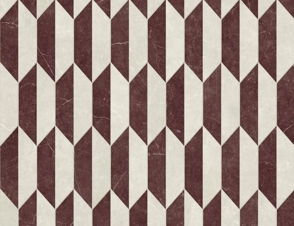 Bild 2 von PVC Calypso Tile Rot, Beige
