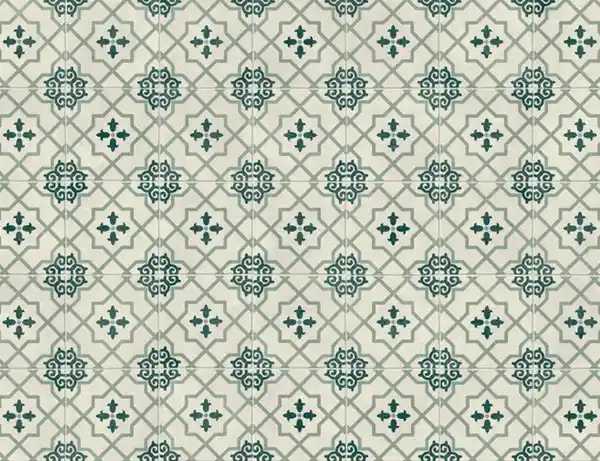 Bild 2 von PVC Calypso Tile Blau, Weiß