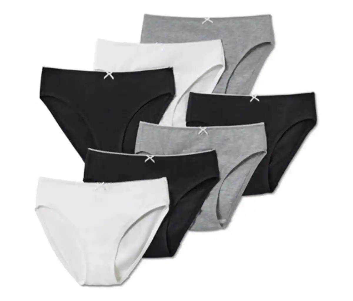 Bild 1 von 7 Kinder-Slips, weiß/grau/schwarz