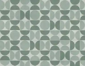 PVC Calypso Tile Grau, Grün