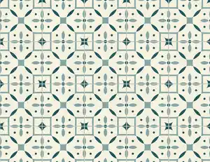 PVC Calypso Tile Weiß, Blau