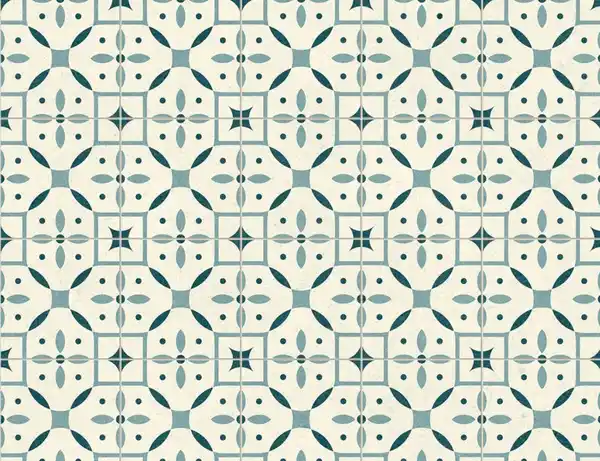 Bild 2 von PVC Calypso Tile Weiß, Blau