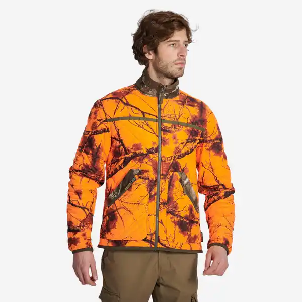 Bild 1 von SOLOGNAC Jagdjacke Wendejacke Treemetic geräuscharm camouflage/orange