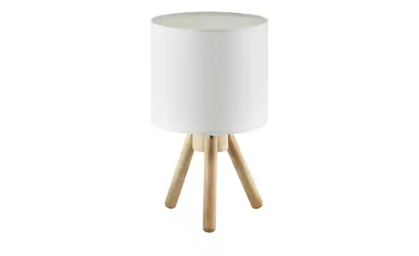 Bild 3 von levelone Tischleuchte, 1-flammig, Stoffschirm weiß