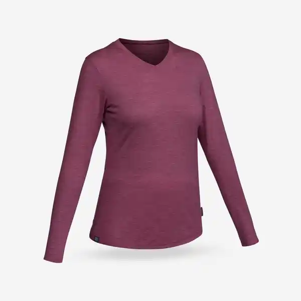 Bild 1 von FORCLAZ Merinoshirt Damen langarm - Travel500