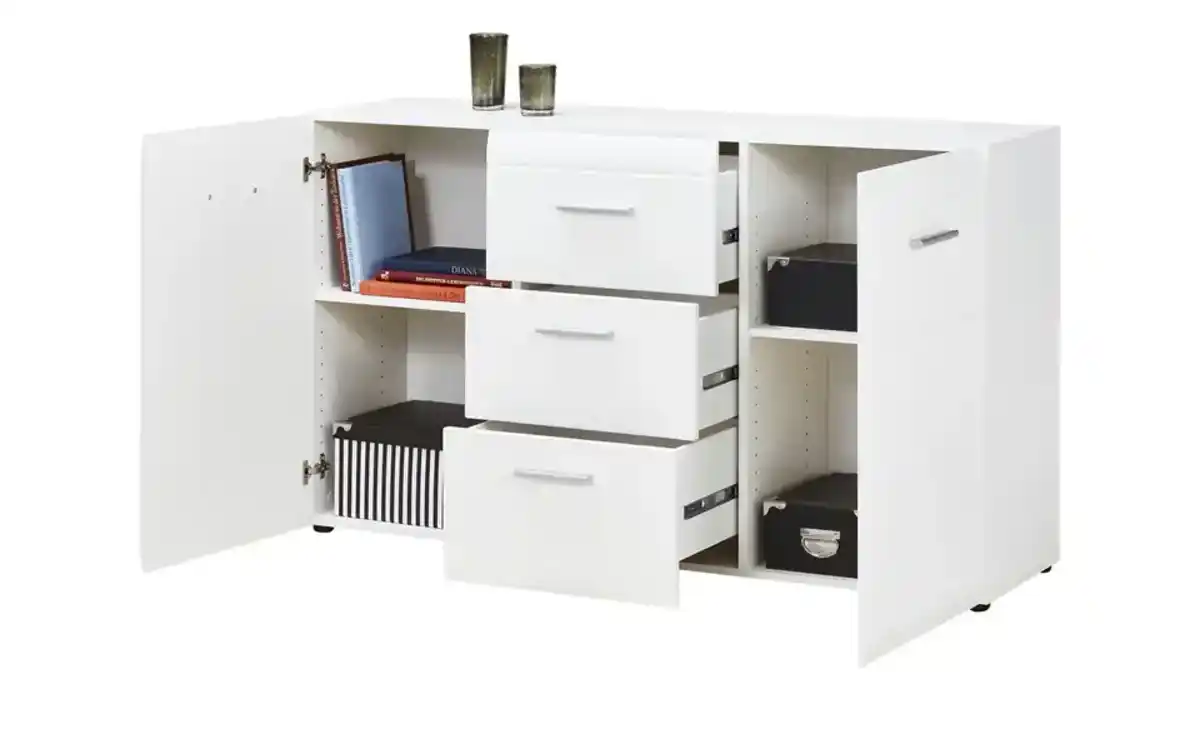 Bild 2 von Primo Sideboard  Akzent ¦ weiß ¦ Maße (cm): B: 144 H: 86 T: 40 Kommoden & Sideboards > Sideboards - Möbel Kraft