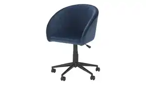 Drehsessel ¦ blau ¦ Maße (cm): B: 58 H: 74 T: 59 Stühle > Bürostühle - Möbel Kraft