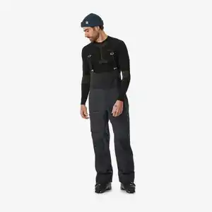 WEDZE Skihose Herren Latzhose sehr wasserdicht - FR900 schwarz