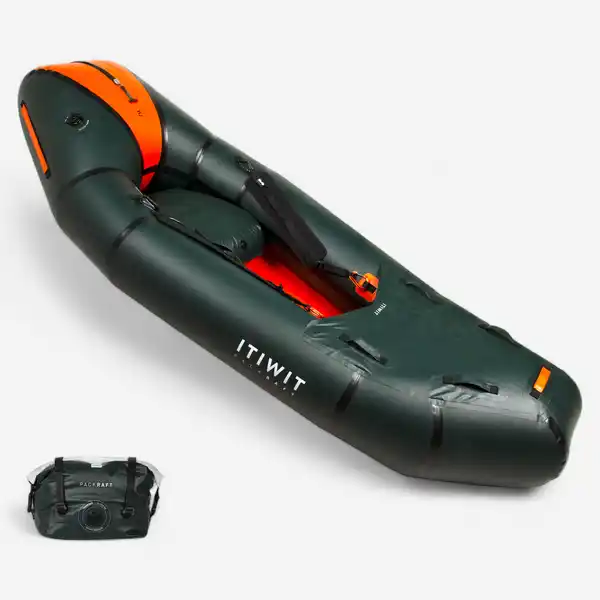 Bild 1 von ITIWIT Kajak Packraft 500 aufblasbar TPU Fluss wasserdichter RV 1-Sitzer - PR500