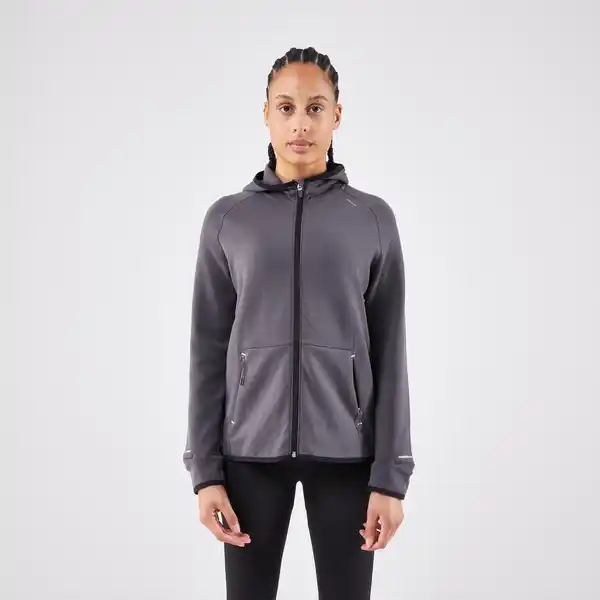 Bild 1 von KIPRUN Laufjacke Damen warm - Run 500 Warm dunkelgrau