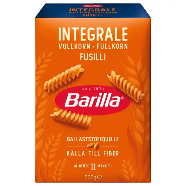 Bild 1 von Barilla Integrale Vollkorn Fusilli 500g