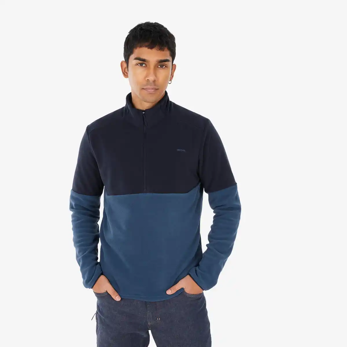 Bild 1 von QUECHUA Fleecepullover Herren Wandern - MH 500 blau
