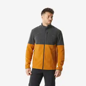 QUECHUA Fleecejacke Herren Wandern - MH500 braun