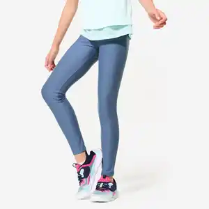 DECATHLON Leggings Kinder atmungsaktiv - blau