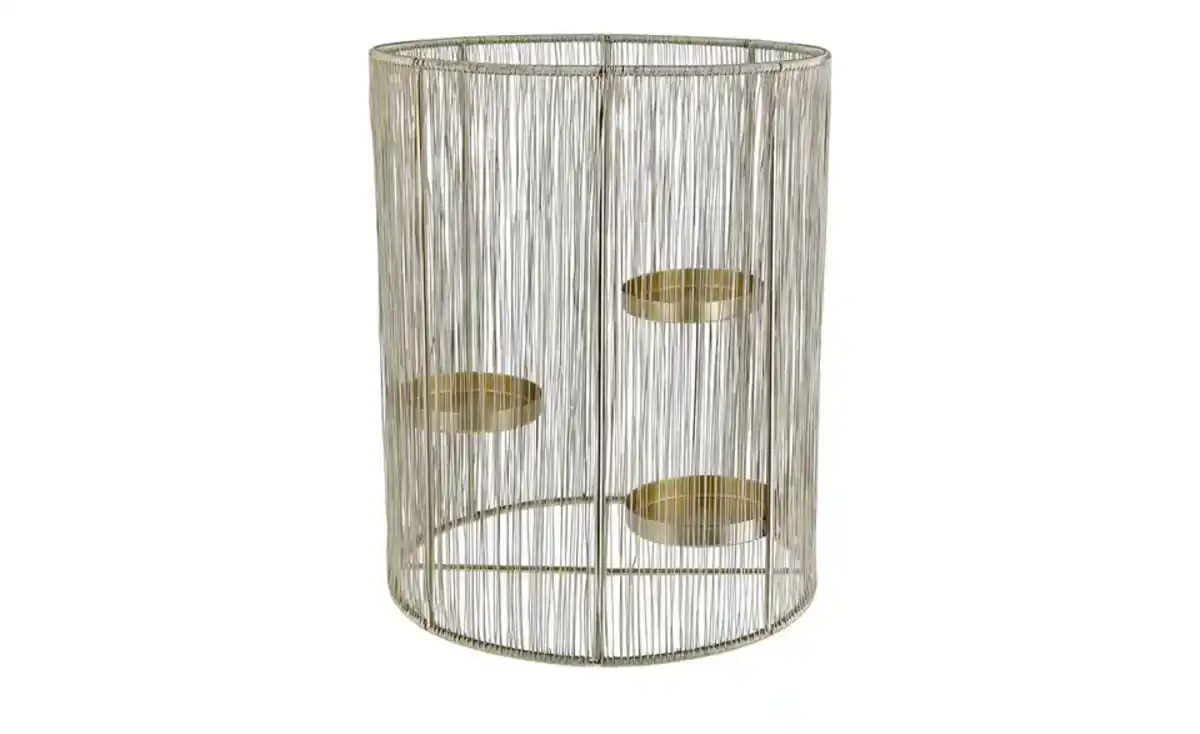 Bild 1 von Windlicht ¦ gold ¦ Metall, Eisen ¦ Maße (cm): H: 31  Ø: [25.5] Dekoration > Laternen & Windlichter - Möbel Kraft