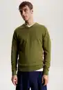 Bild 1 von Tommy Hilfiger V-Ausschnitt-Pullover PIMA ORG CTN CASHMERE V NECK, Grün