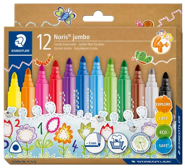 Bild 1 von STAEDTLER Fasermaler »Noris jumbo«, 12-St.-Packg.