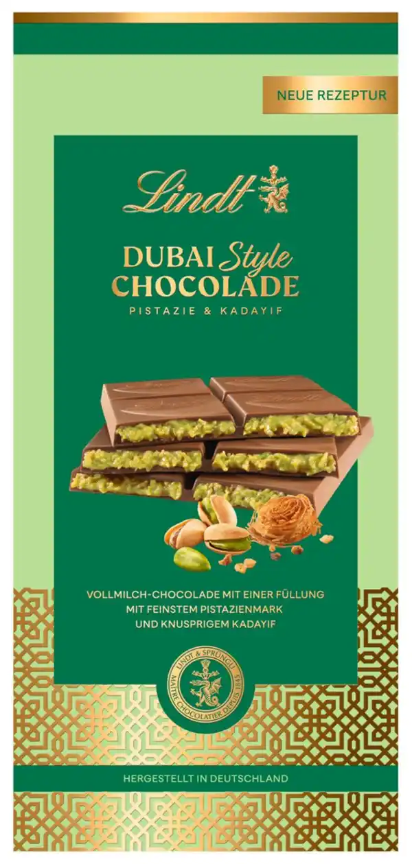 Bild 1 von LINDT Dubai Style Chocolade, 145-g-Tafel