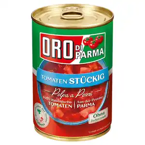 ORO DI PARMA Tomaten 400 g, stückig Natur