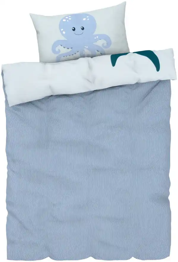 Bild 2 von HIP&HOPPS® Kinder-Wendebettwäsche-Set ca. 135 x 100 cm, 2-teilig