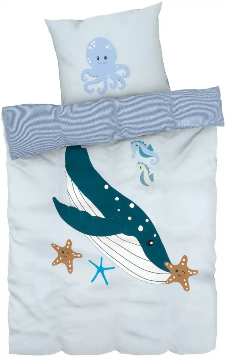 Bild 3 von HIP&HOPPS® Kinder-Wendebettwäsche-Set ca. 135 x 200 cm, 2-teilig