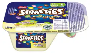 NESTLÉ Mix-in Smarties mit Joghurt oder Vanillejoghurt, 120-g-Becher